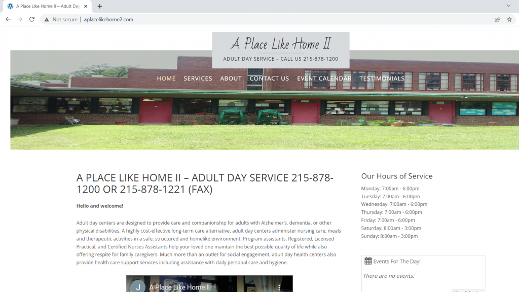 a place like home adult day care