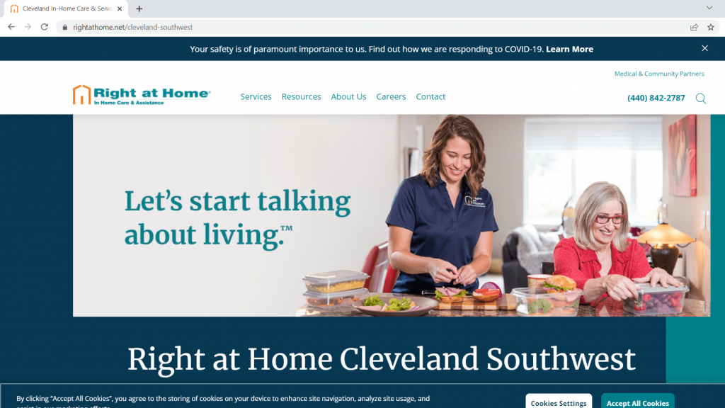 Right at Home in home care service 