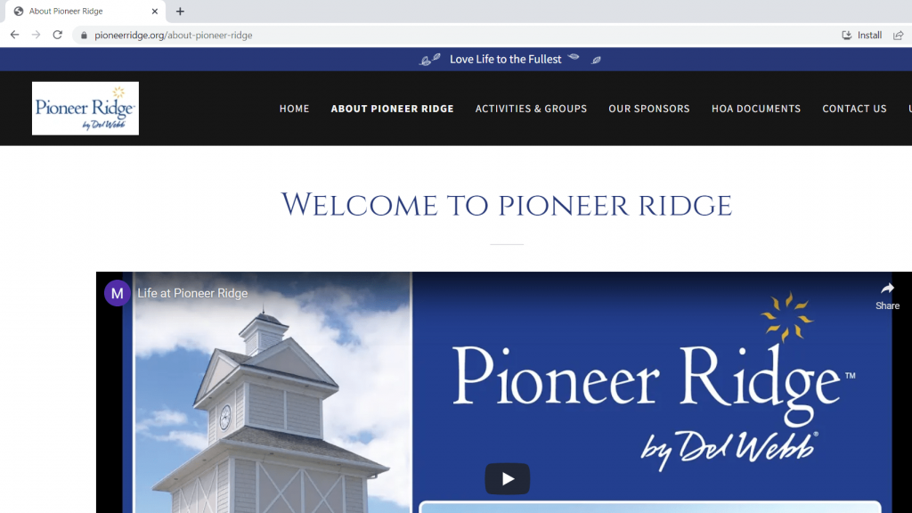 Pioneer Ridge Del Webb