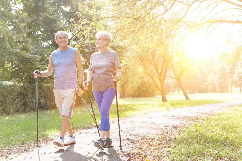 two seniors that decided to get healthy and start walking