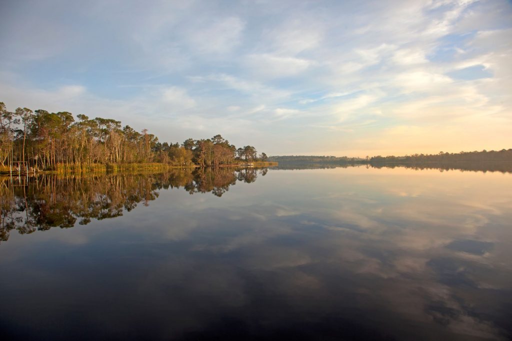lake reflection in Davenport, Florida