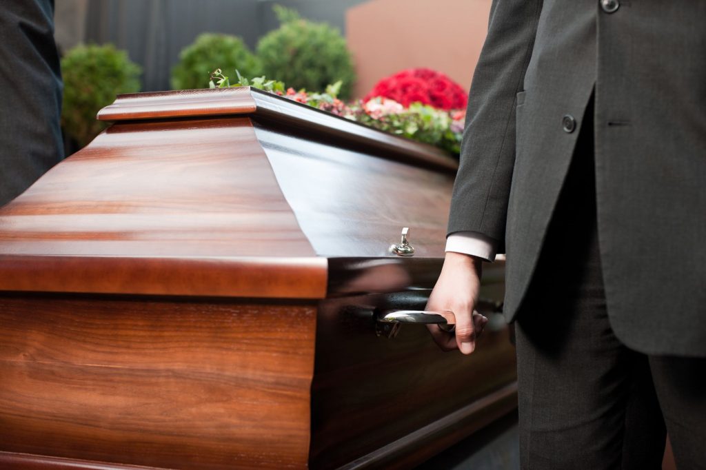 casket for a prepay funeral