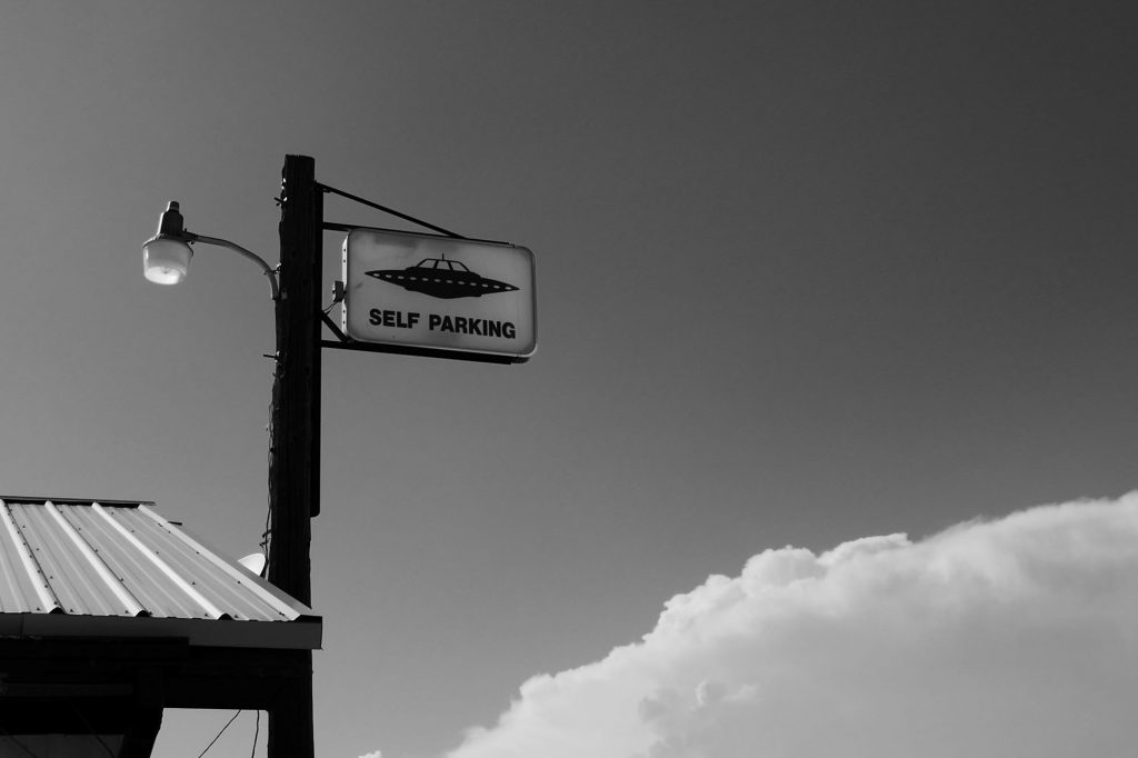 UFO Parking sign in Roswell, New Mexico