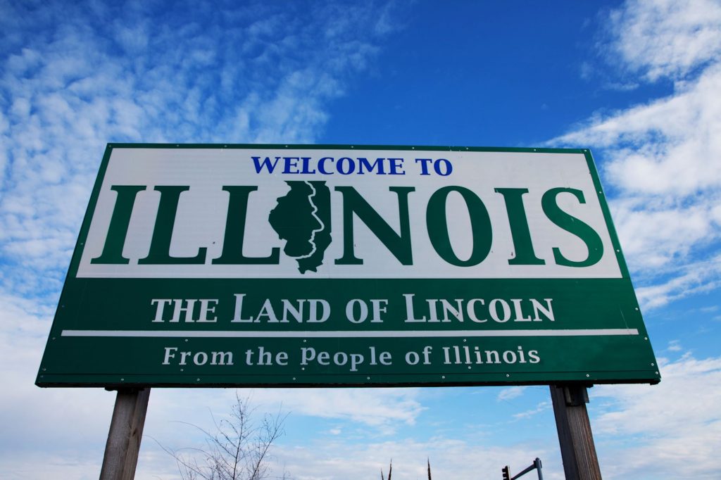 Illinois road sign