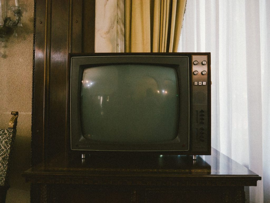 Television set with dials and no remote control