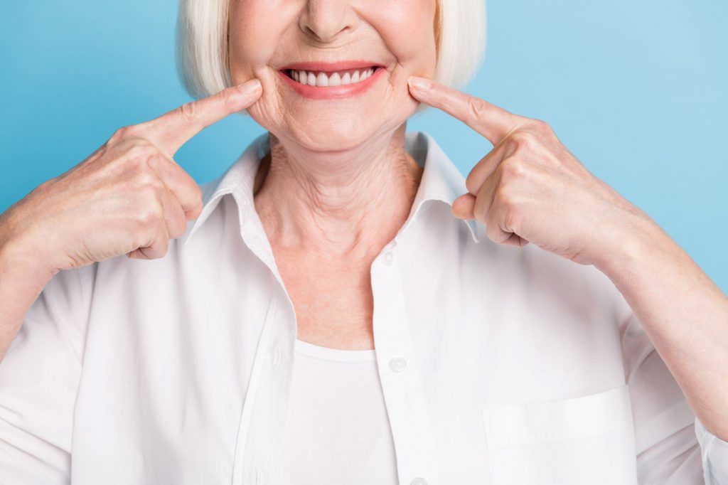 smiling senior dental care for seniors