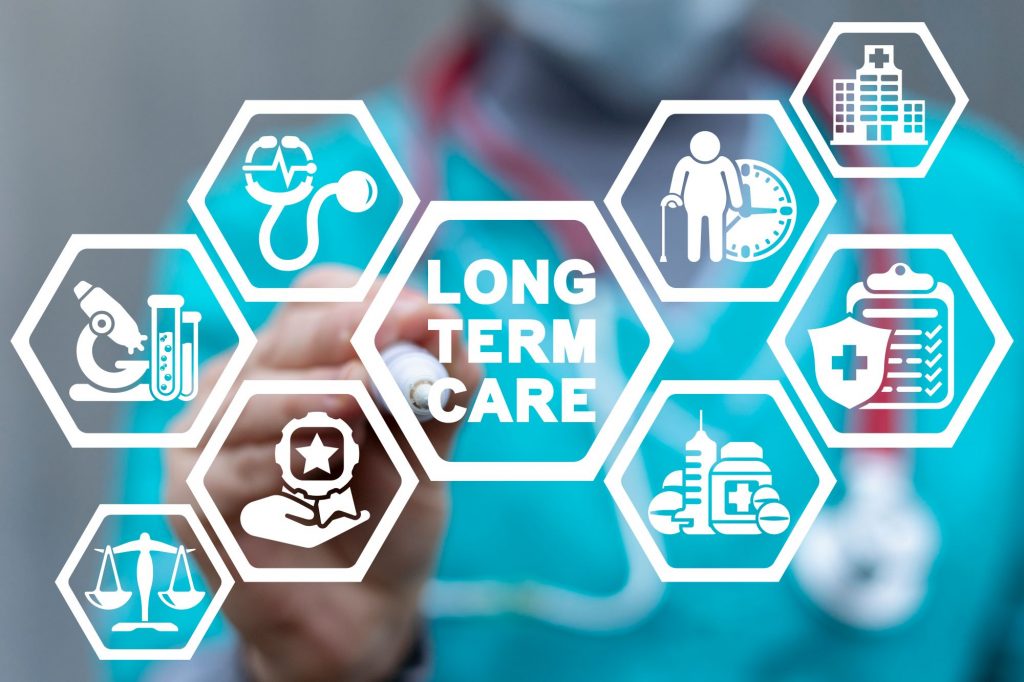 long-term care insurance icons