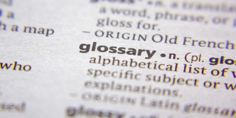 glossary definition page
