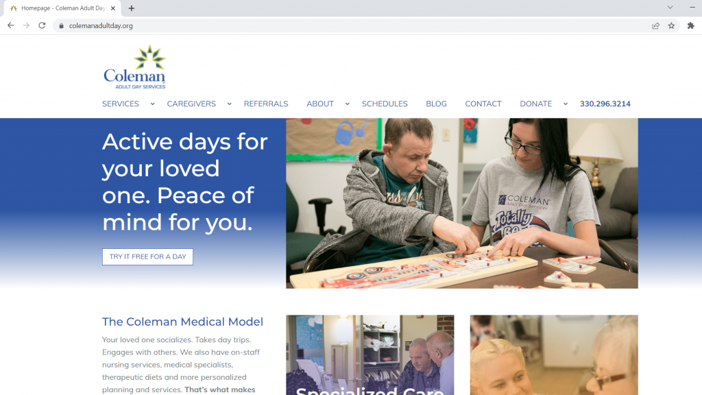 coleman adult day services