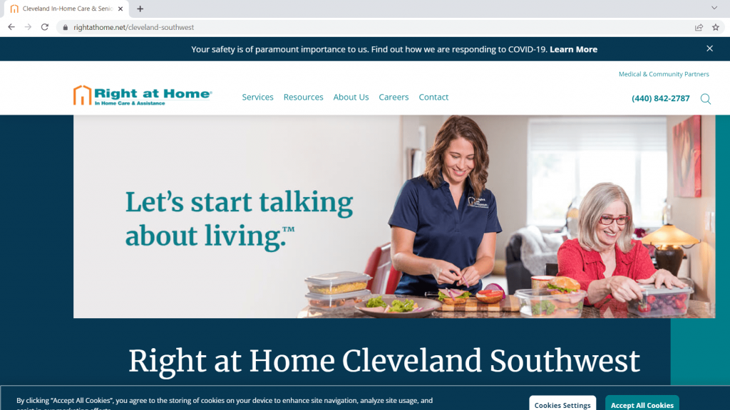 Right at Home in home care service
