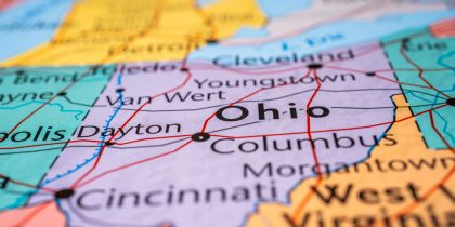state of ohio map
