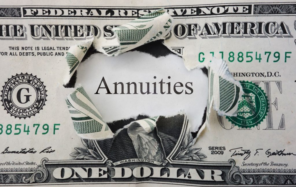 annuities on a dollar bill