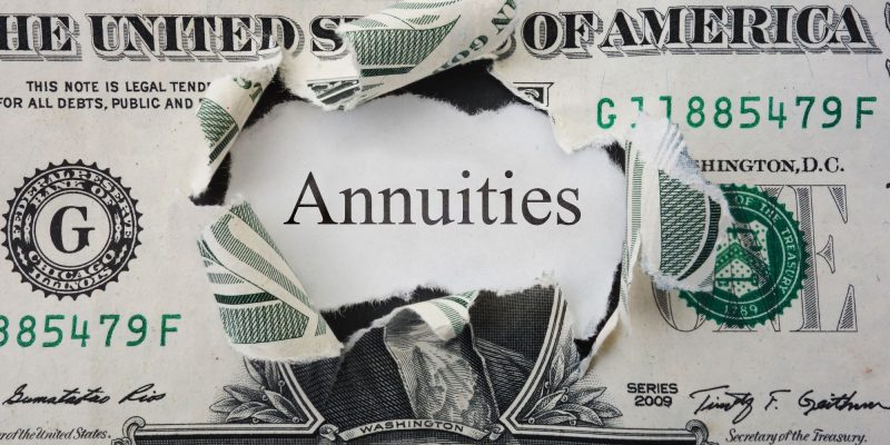 annuities on a dollar bill