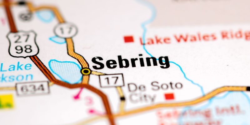 Sebring, Florida Road Map