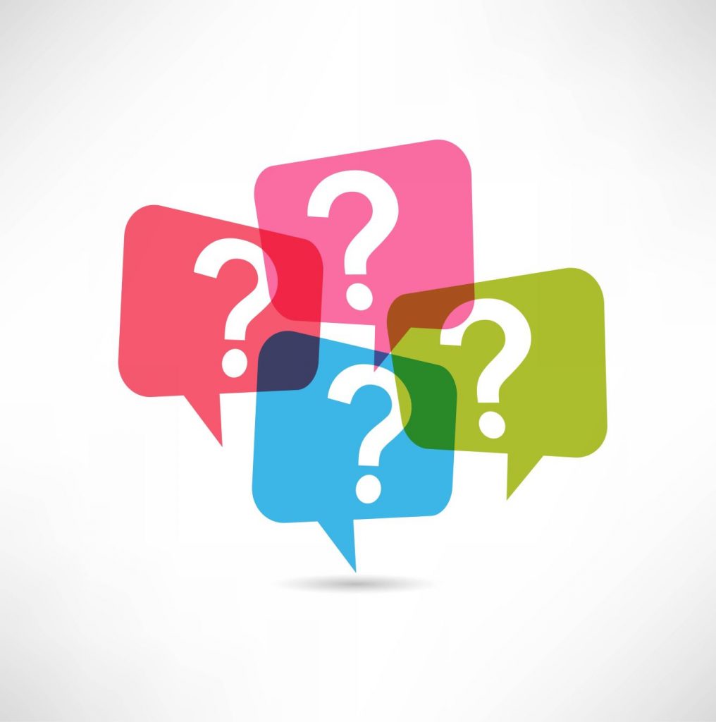 colorful question marks