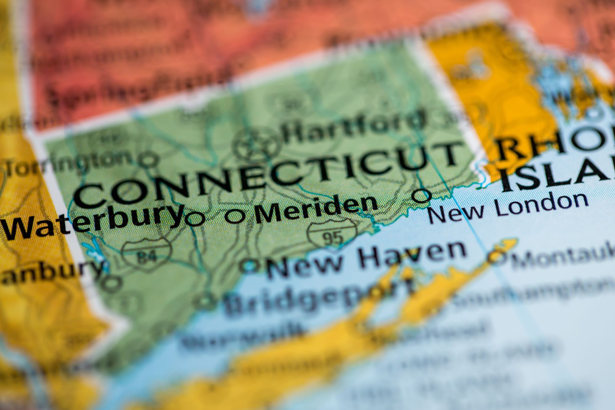 Connecticut map