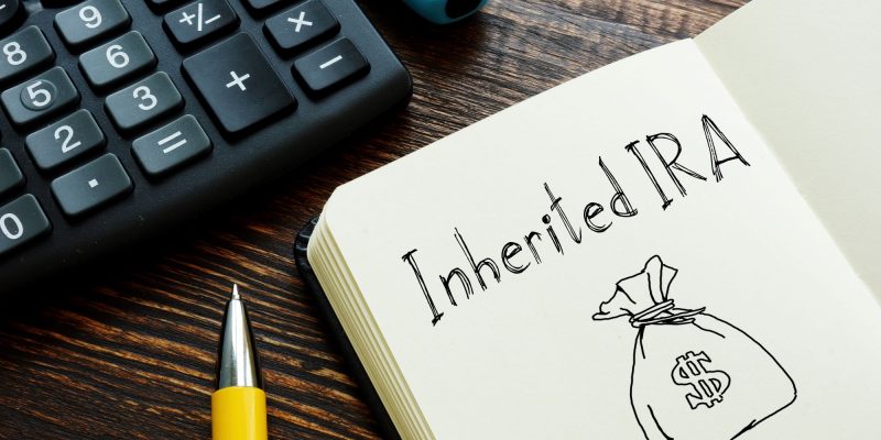 inherited ira written on a notepad