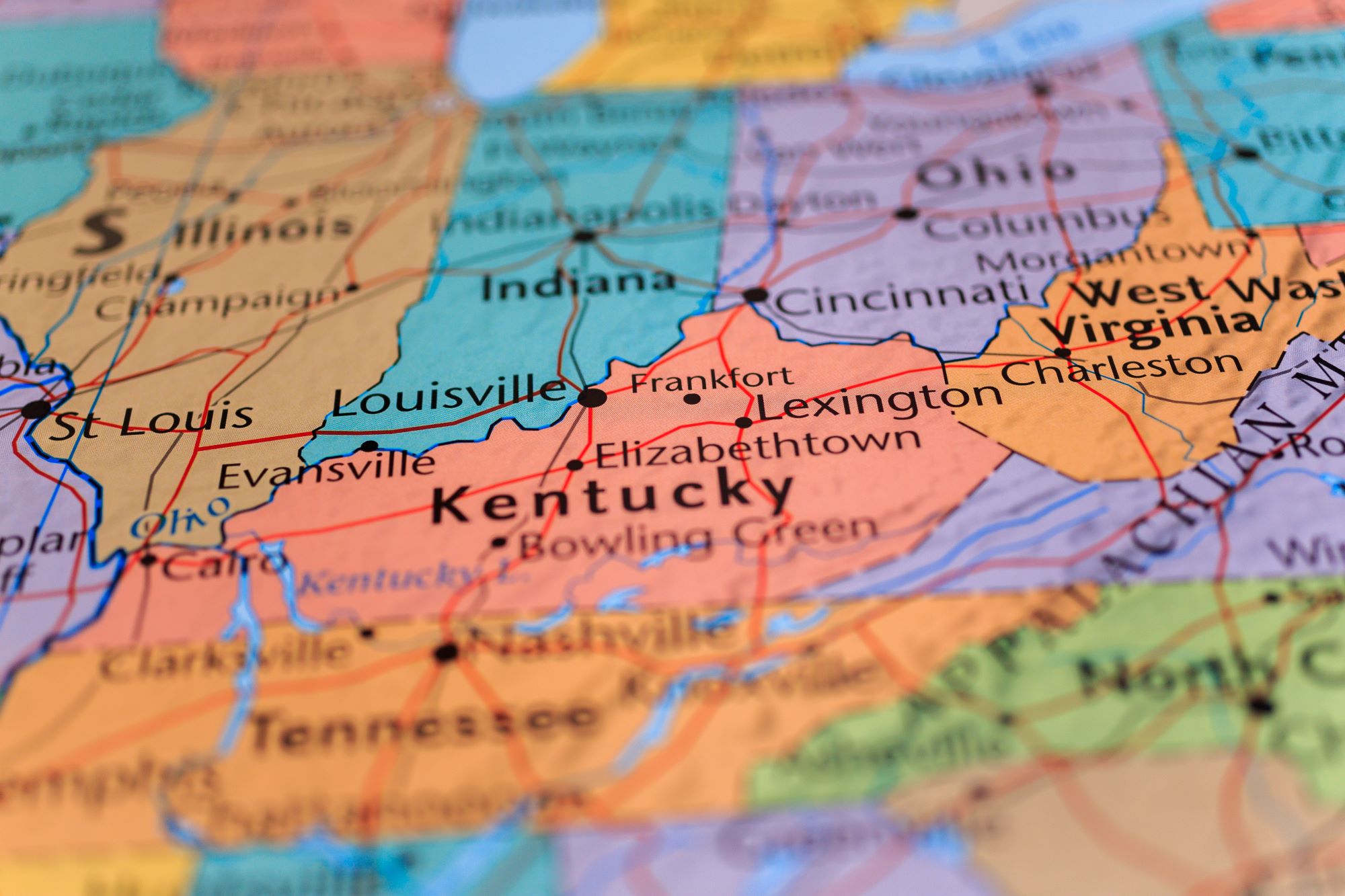 kentucky state map