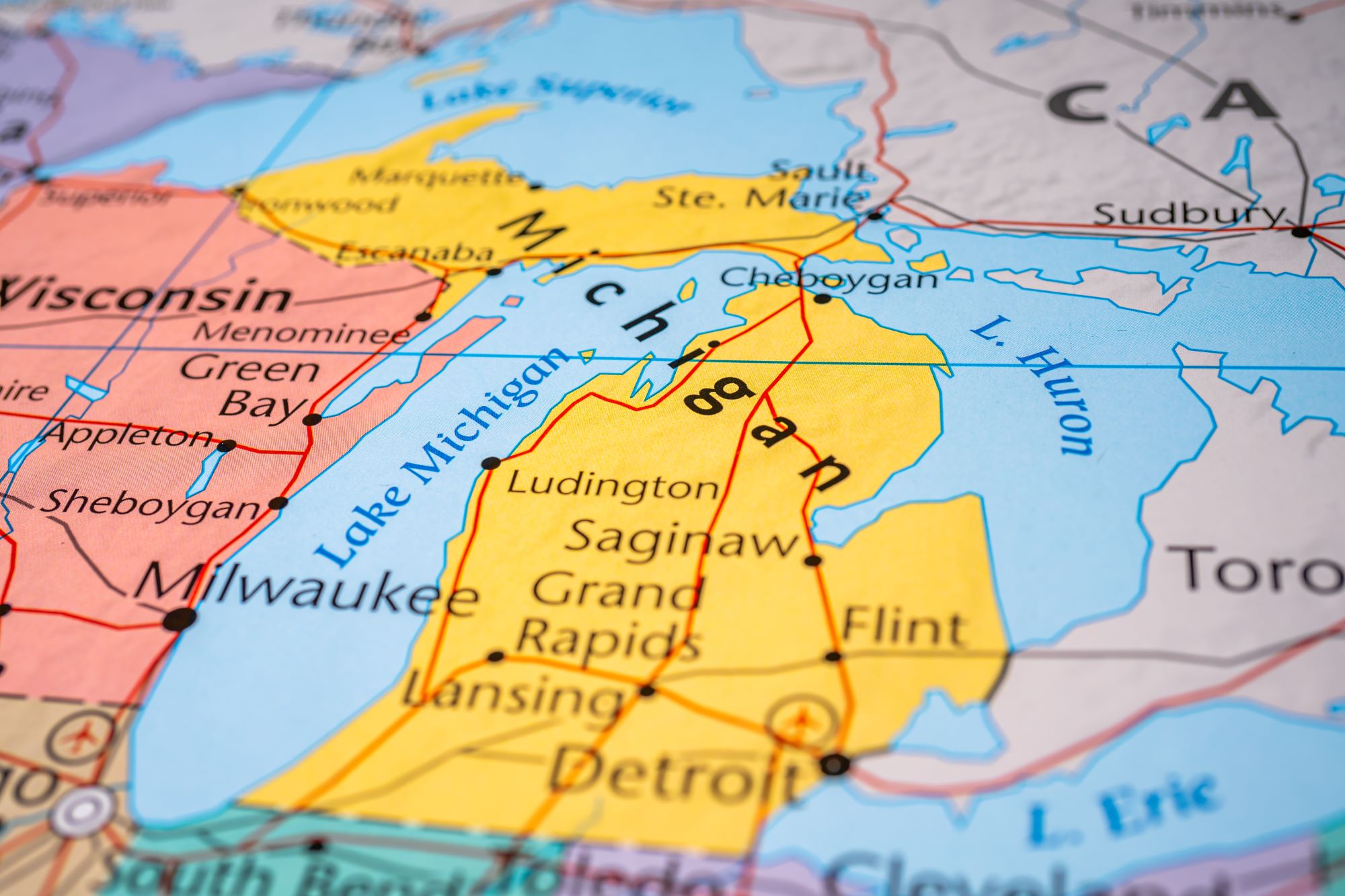 michigan state map