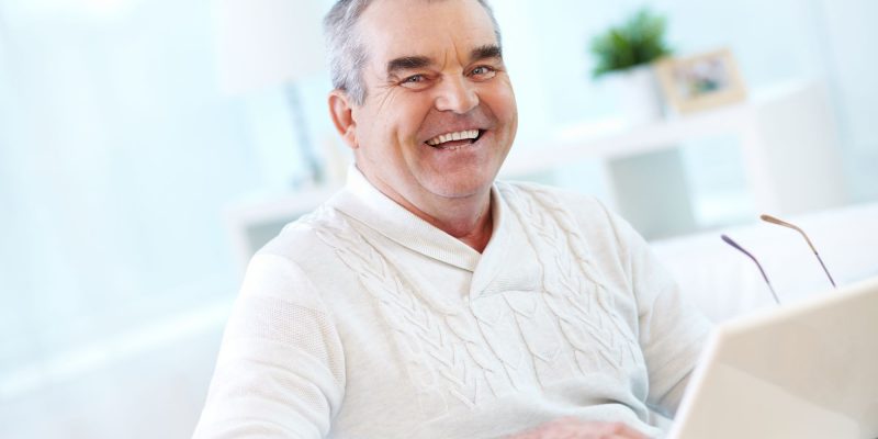 smiling senior man