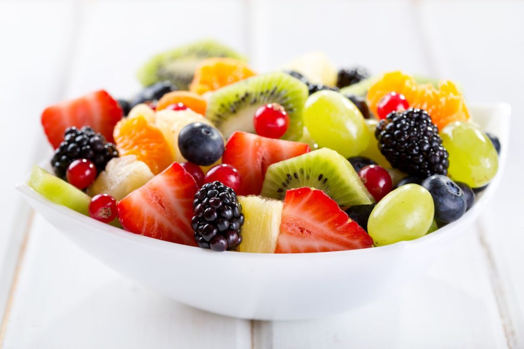 bowl of fruit sald