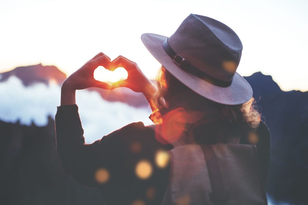 Heart hand in the sunshine for 24 small phrases that make a big positive impact