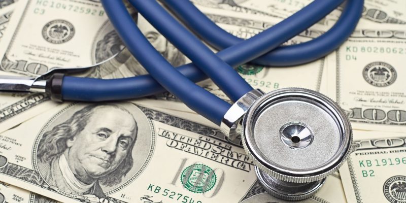 stethescope and money