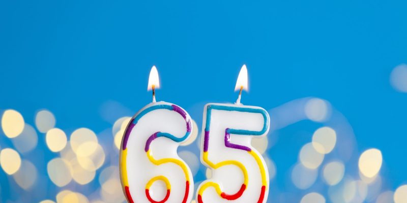 65 birthday candles