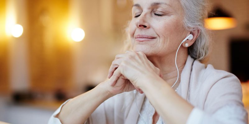 listening to music