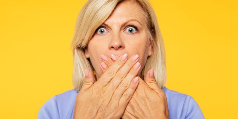 shocked woman