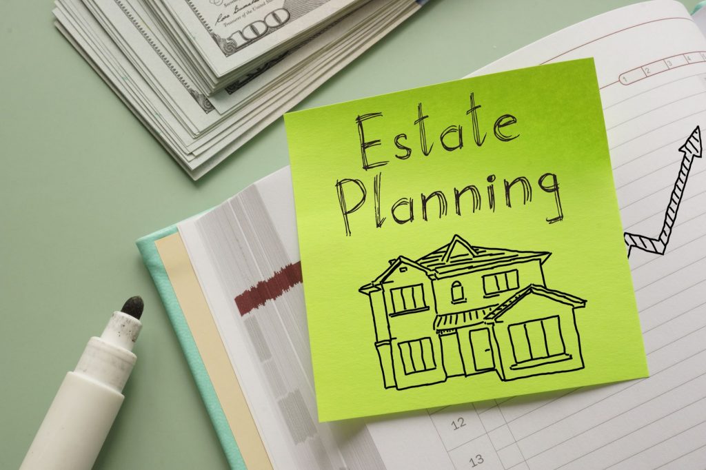 estate planning sticky note