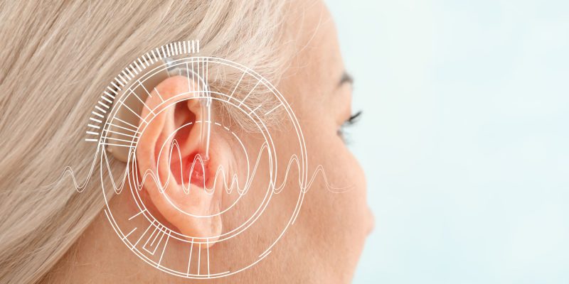 hearing aids concept woman