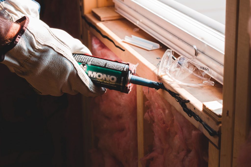 caulking windows
