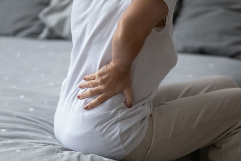 senior with back pain Sciatica