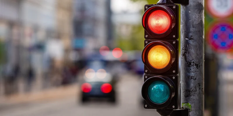 red traffic light
