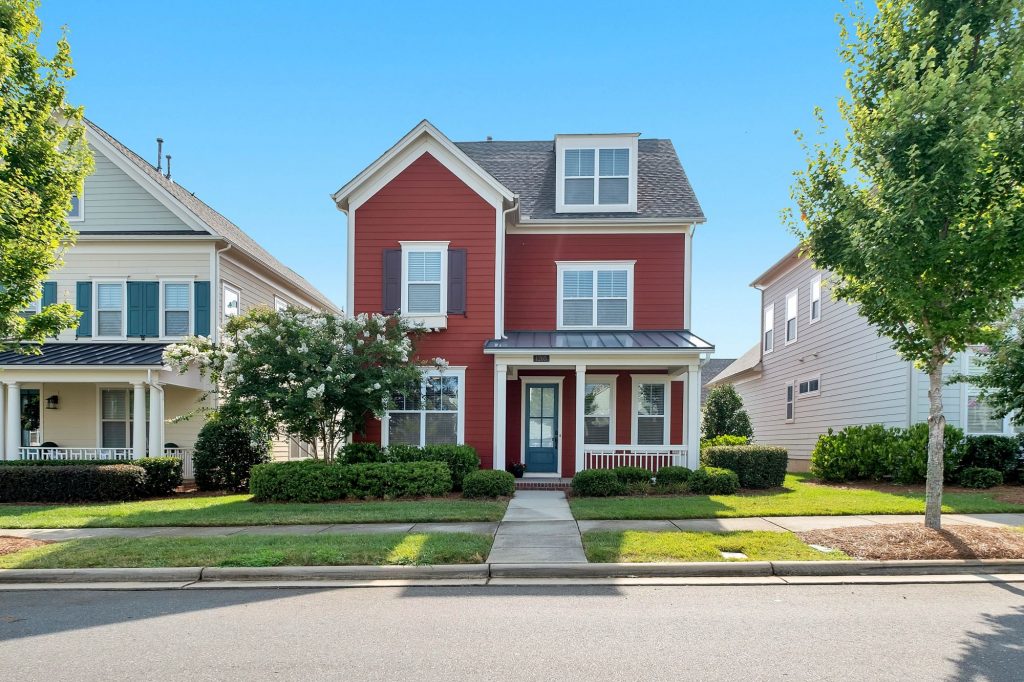 cute red house