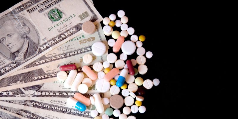 dollars and pills