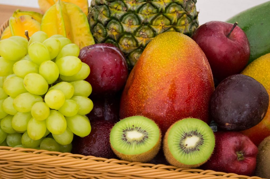 bunch of fruit up close