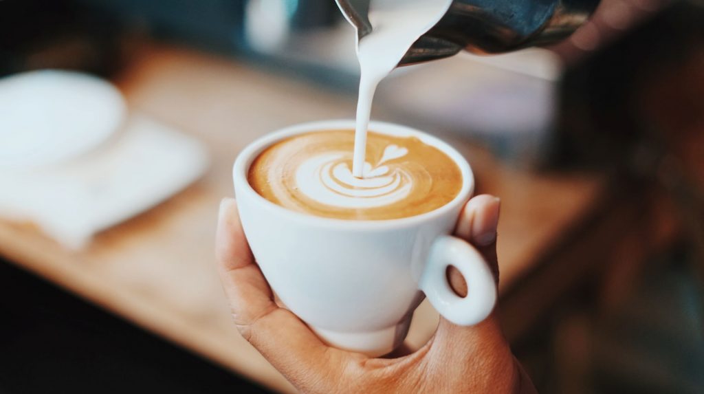 fancy coffee latte