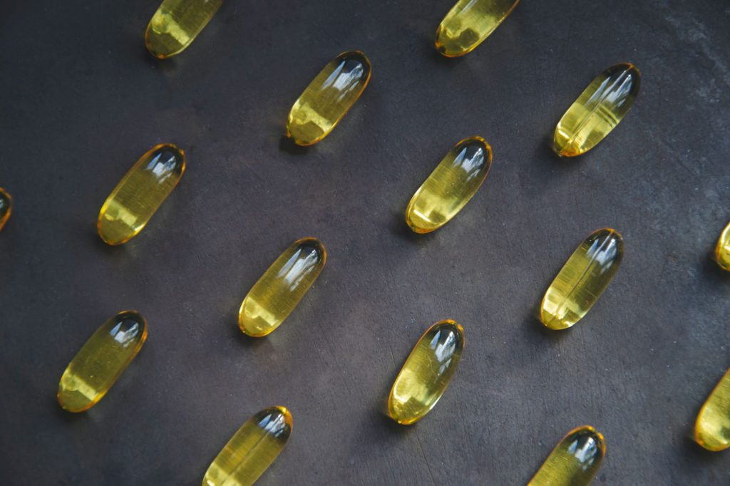 yellow pills up close
