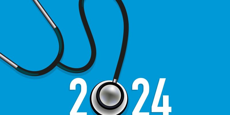 medical 2024 with stethescope as the 0