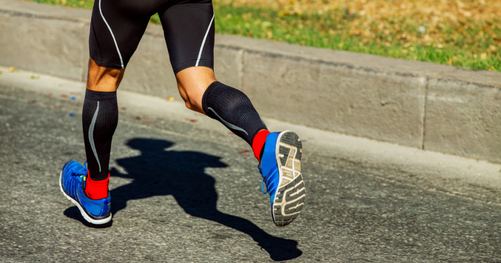 running with compression socks