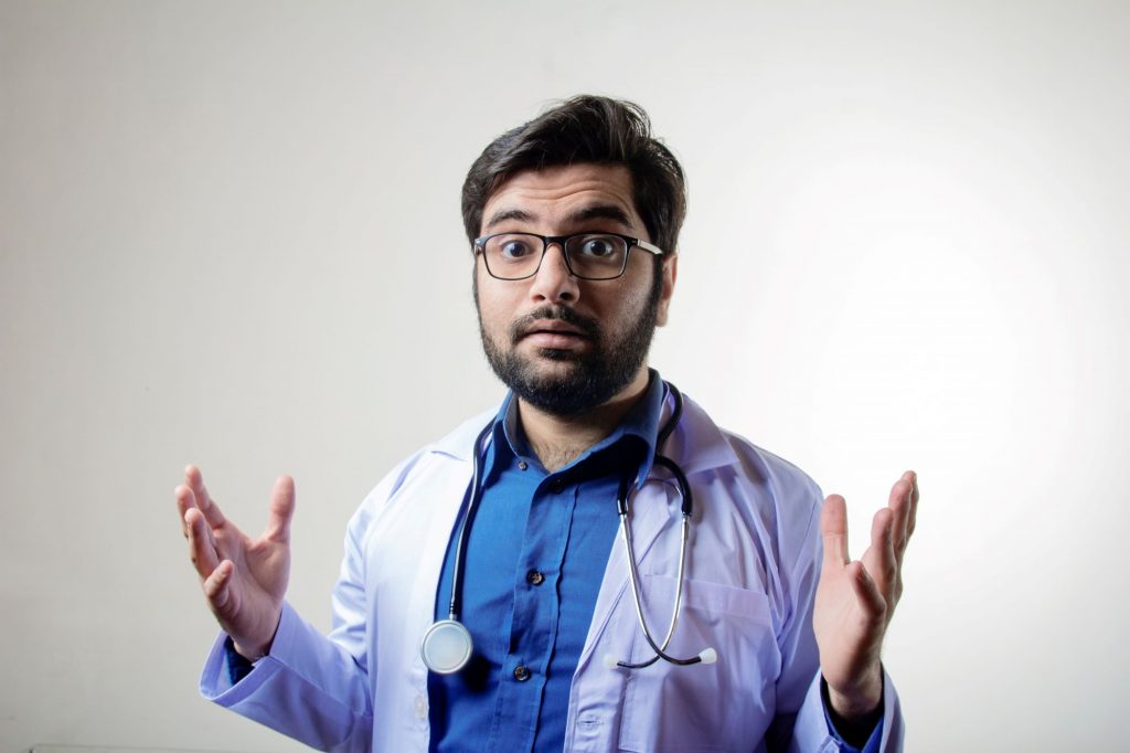 doctor looking like what