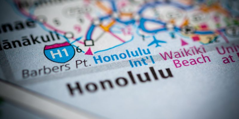 Honolulu, Hawaii map