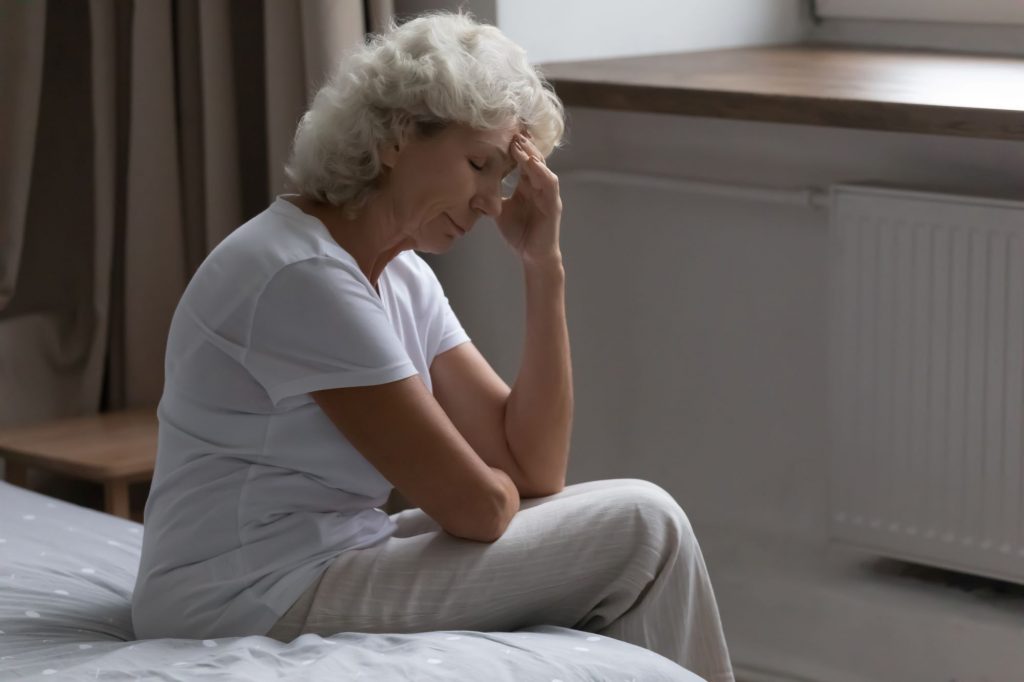 sad lady dementia