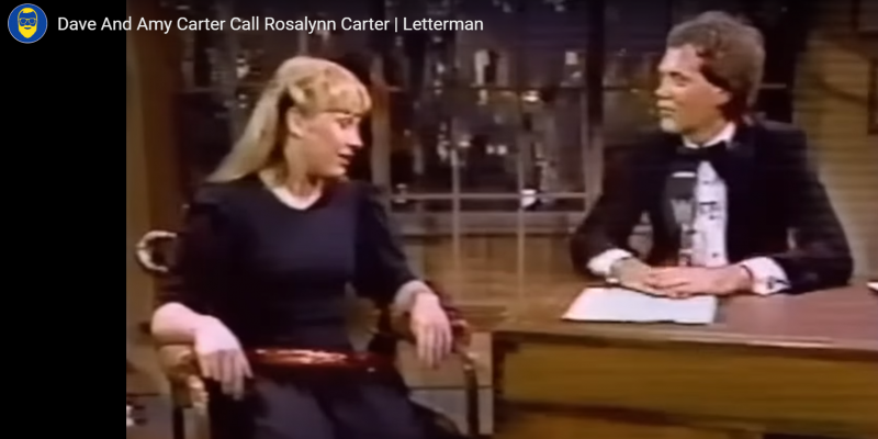 Amy Carter on Late Night with David Letterman