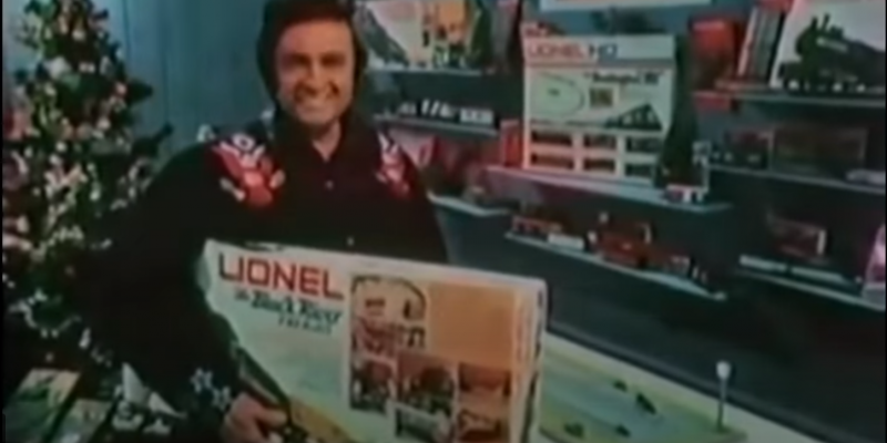 Johnny Cash classic christmas commercial for Lionel trains