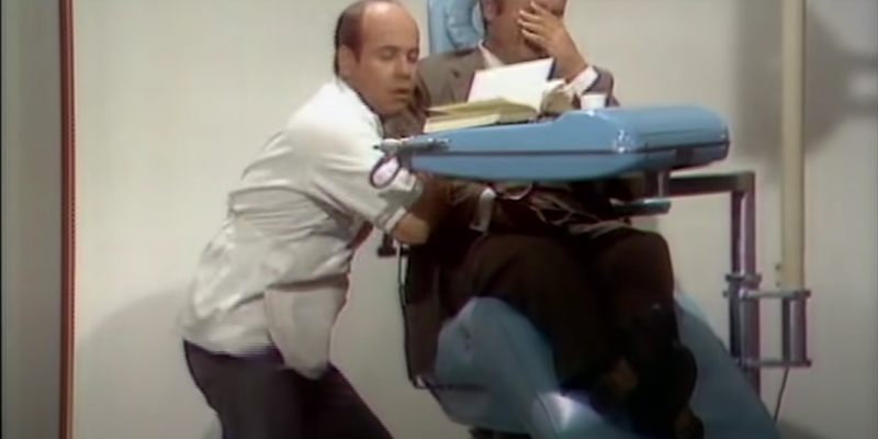 Tim Conway Hilariously Gets Harvey Korman to Break Character in 'The Dentist' Sketch on The Carol Burnett Show