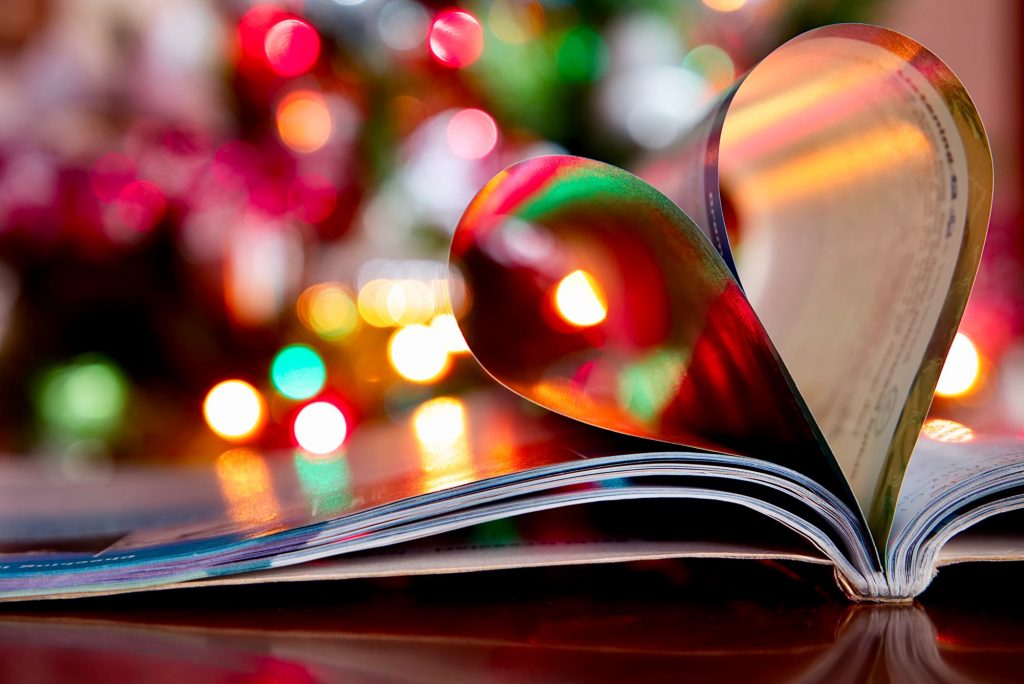heart pages christmas lights