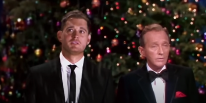 Michael Bublé Performs Impossible ‘White Christmas’  Duet with Bing Crosby